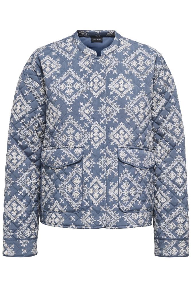 ONLHALLIE QUILTED JACKET OTW NOOS 15328523 CHINA BLUE/THEA TILE
